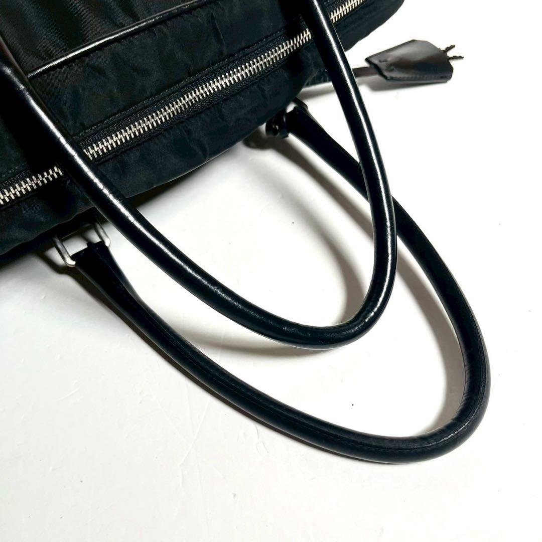 【超美品・使用感少ない✨】プラダ ミニボストンバッグ 南京錠 鍵付き ナイロン