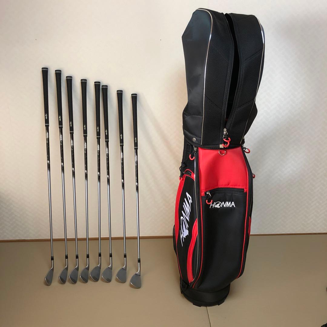 本間 HONMA VIZARD IN 55 S 　アイアン＆バッグセット
