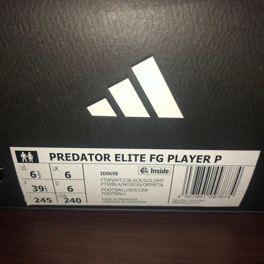 早い者勝ち 日本未発売サイズ 新品 プレデター エリート FG 24.5cm