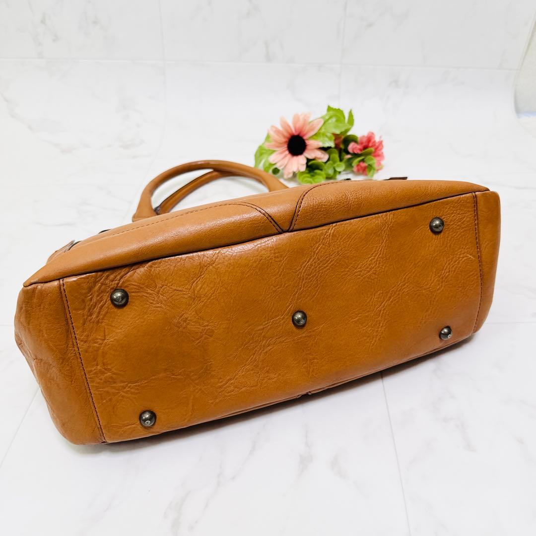 チーコ　ダコタDakota トートバッグ　レザー　革　ハンドバッグ　茶