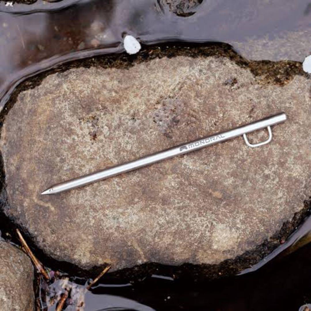 【10本セット】MONORAL / Tiソリッドチタンペグ 25cm