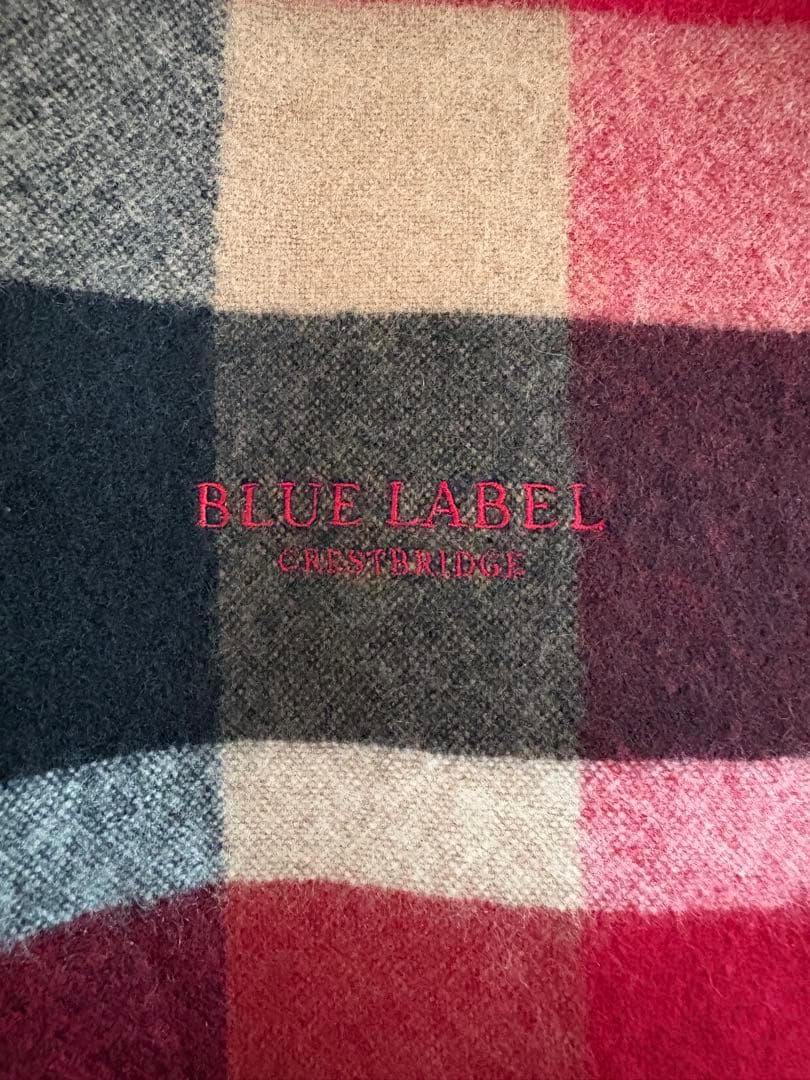 【SALE】大人気♡BLUE LABEL チェック柄ストール　マフラー 赤