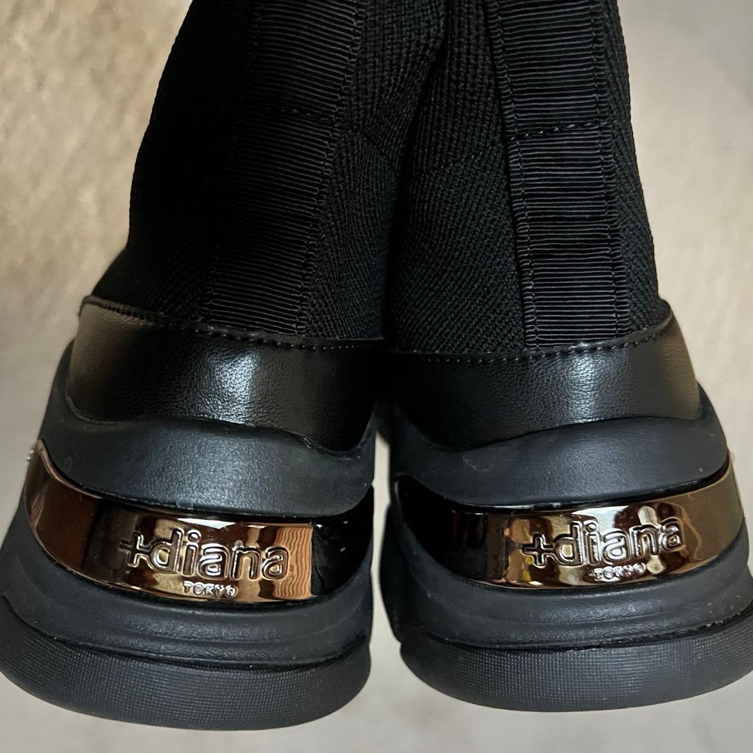 +diana 【撥水加工】軽量ニットソックススニーカー