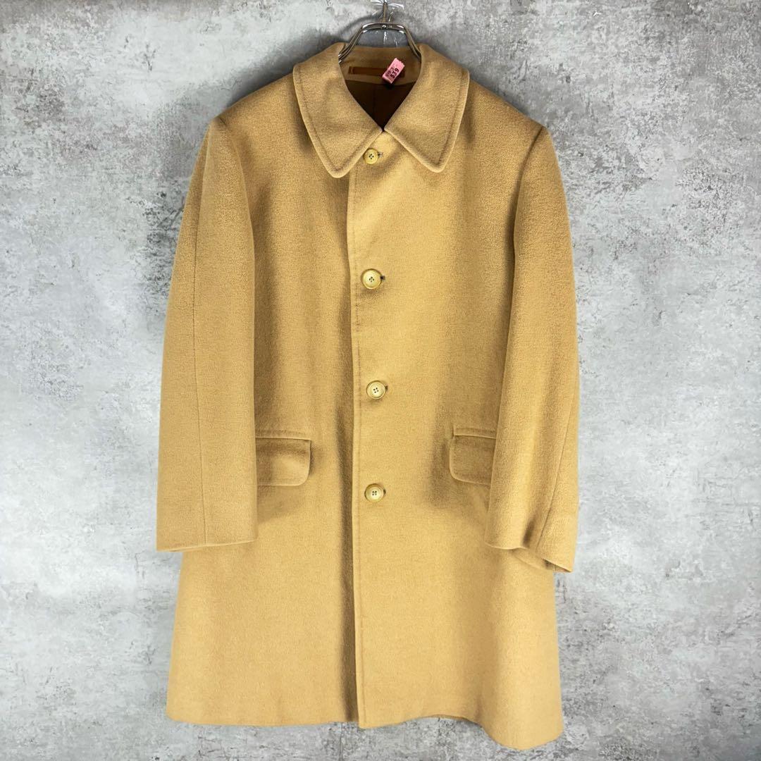 アクアスキュータム　Aquascutum キャメル 100% バルカラー　コート