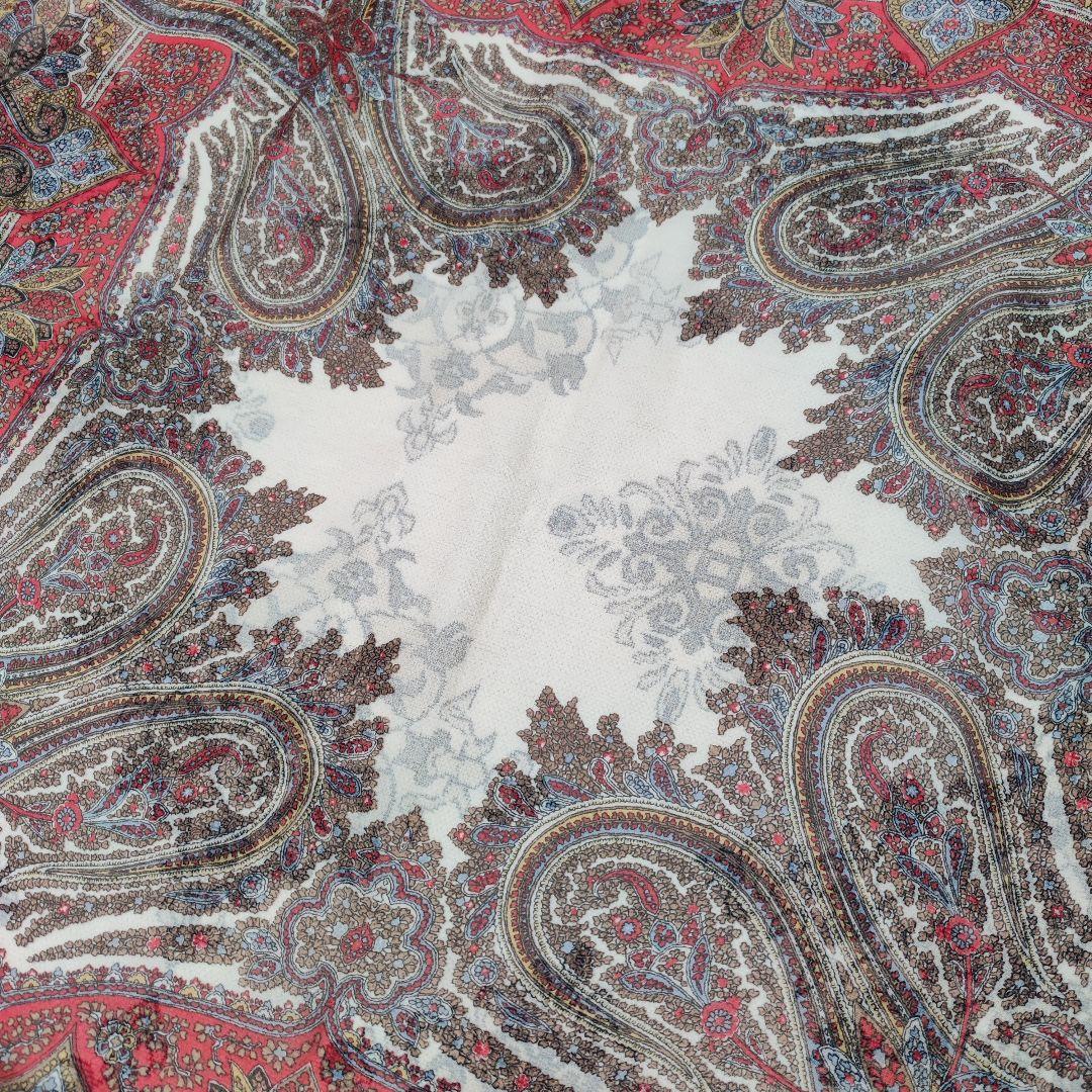 Yves Saint Laurent スカーフ 125 シルクシフォン タグ無し