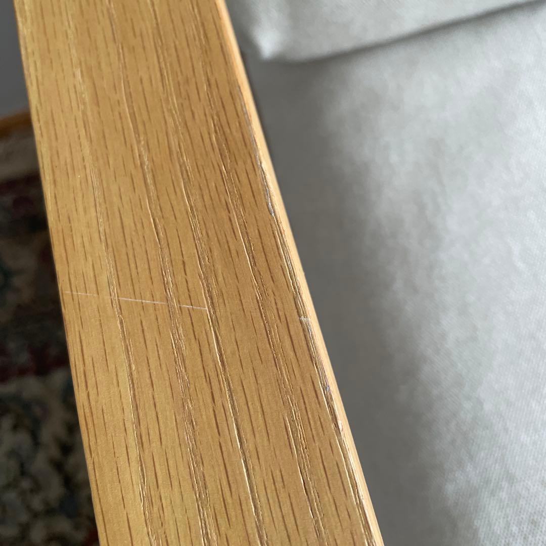 無印良品　リビングでもダイニングでもつかえるソファチェア・オーク材①