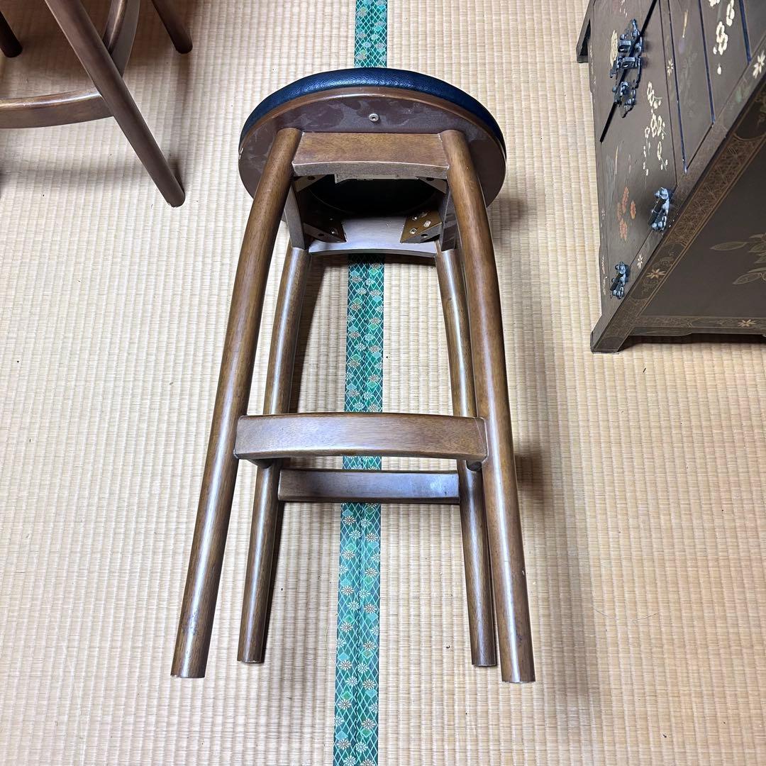 光製作所 木製カウンタースツール ハイスツール 2脚　業務用