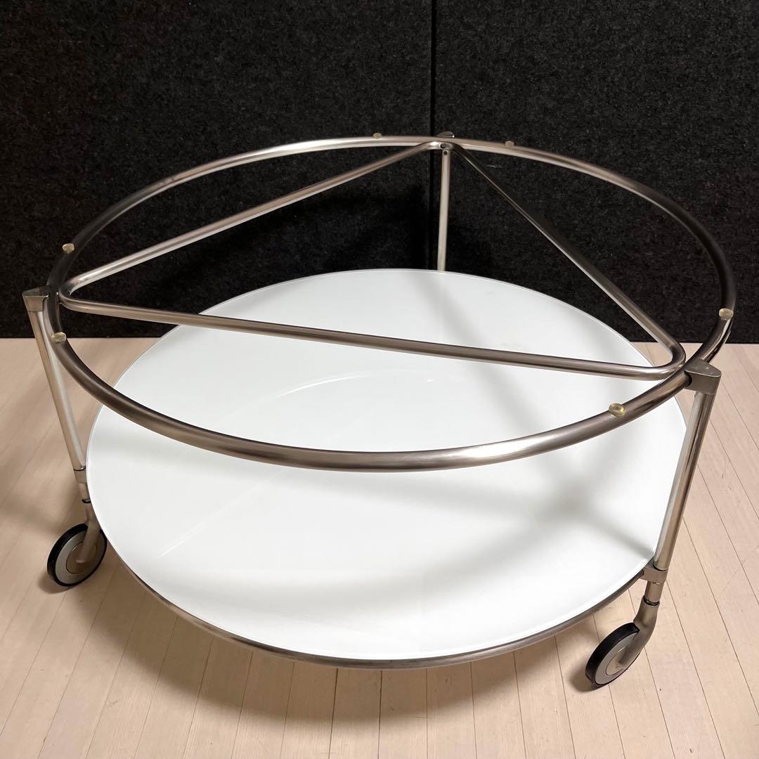 イケア STRIND ストリンド ガラステーブル 円形テーブル ローテーブル