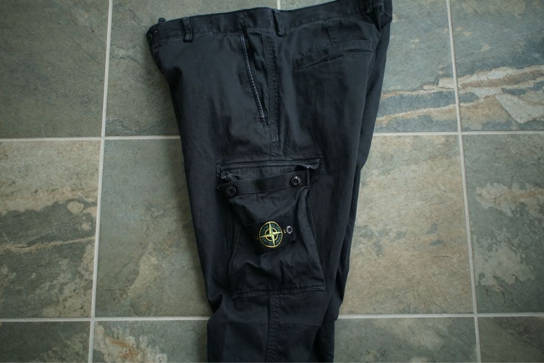 stone  カーゴパンツ 黒 ストーンアイランド スリム