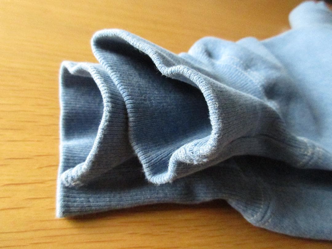 ★チャンピオン'90s【usa製】リバースウィーブL目有りブルーグレー