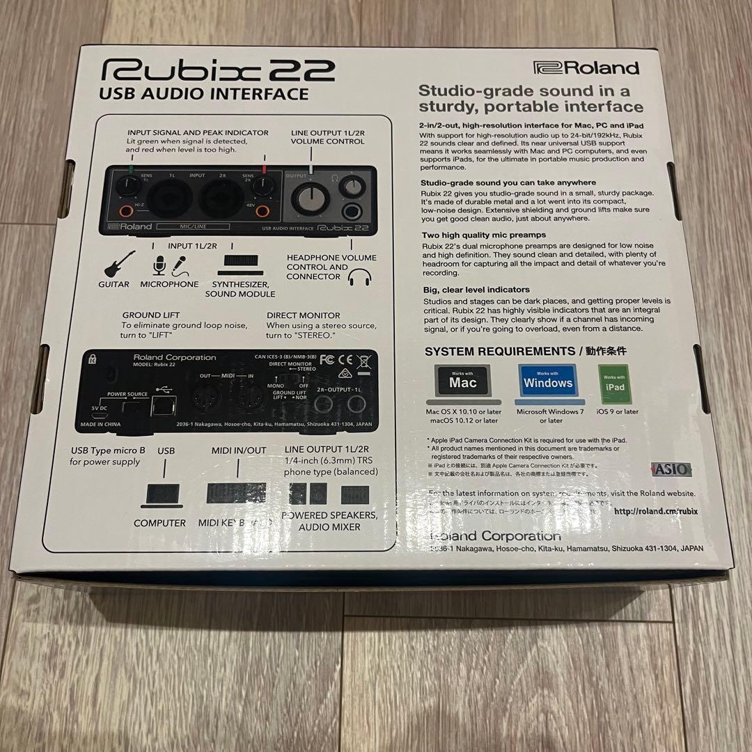 美品 ROLAND Rubix22 USBオーディオインターフェイス