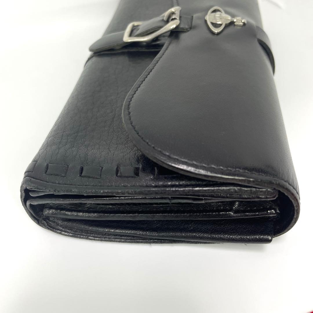 ヴィヴィアンウエストウッド 激レア廃盤 オーブ ベルト長財布 男女兼用 黒