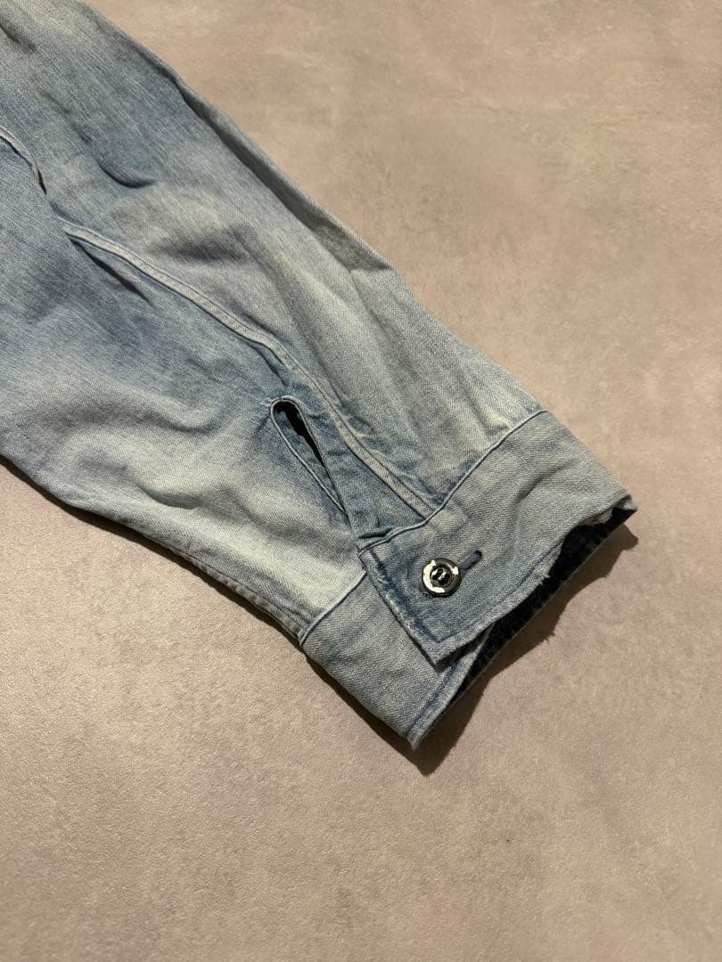 ジャケット・アウター ANCELLM AGING DENIM SHIRT JACKET