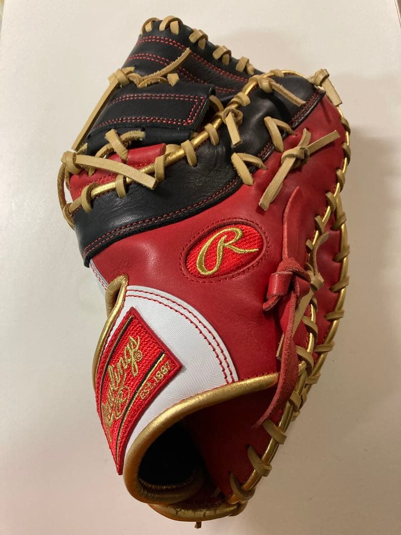 Rawlings 硬式グローブ 赤/黒