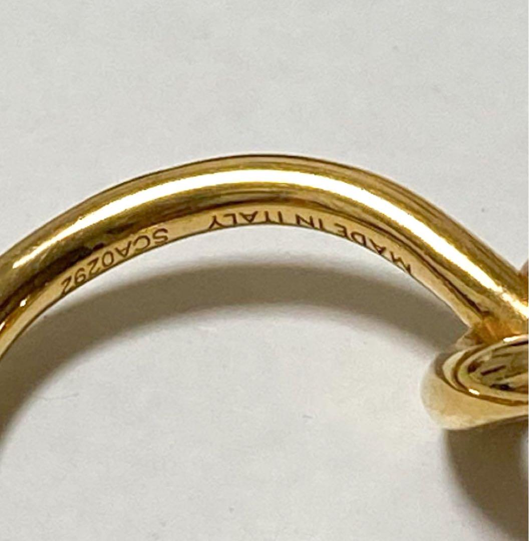 CELINE ゴールド ノットフープピアス