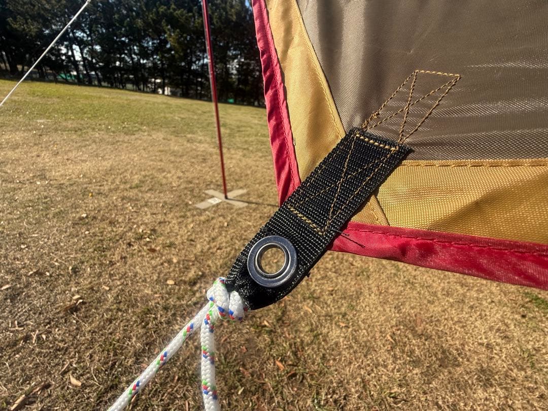 極美品＊ peak HD シールドタープ ヘキサ L レッドバージョン