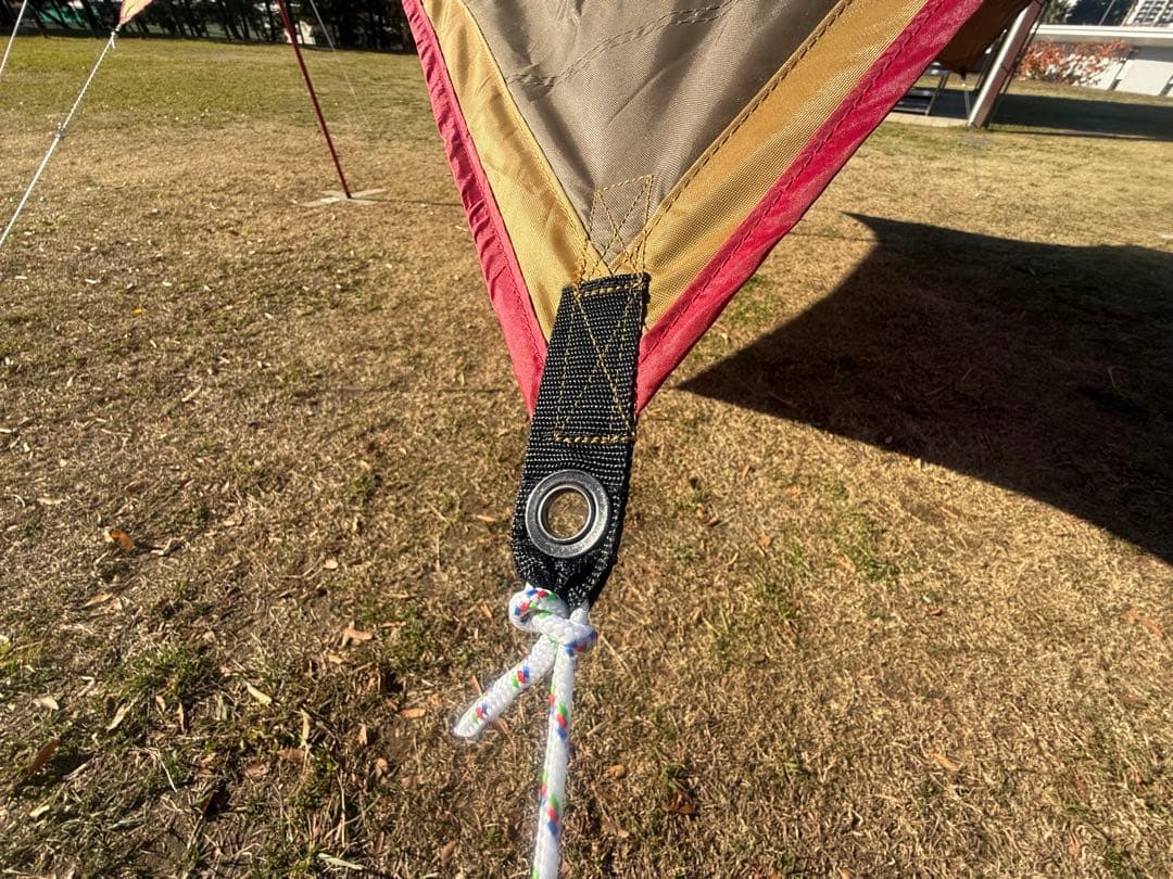 極美品＊ peak HD シールドタープ ヘキサ L レッドバージョン