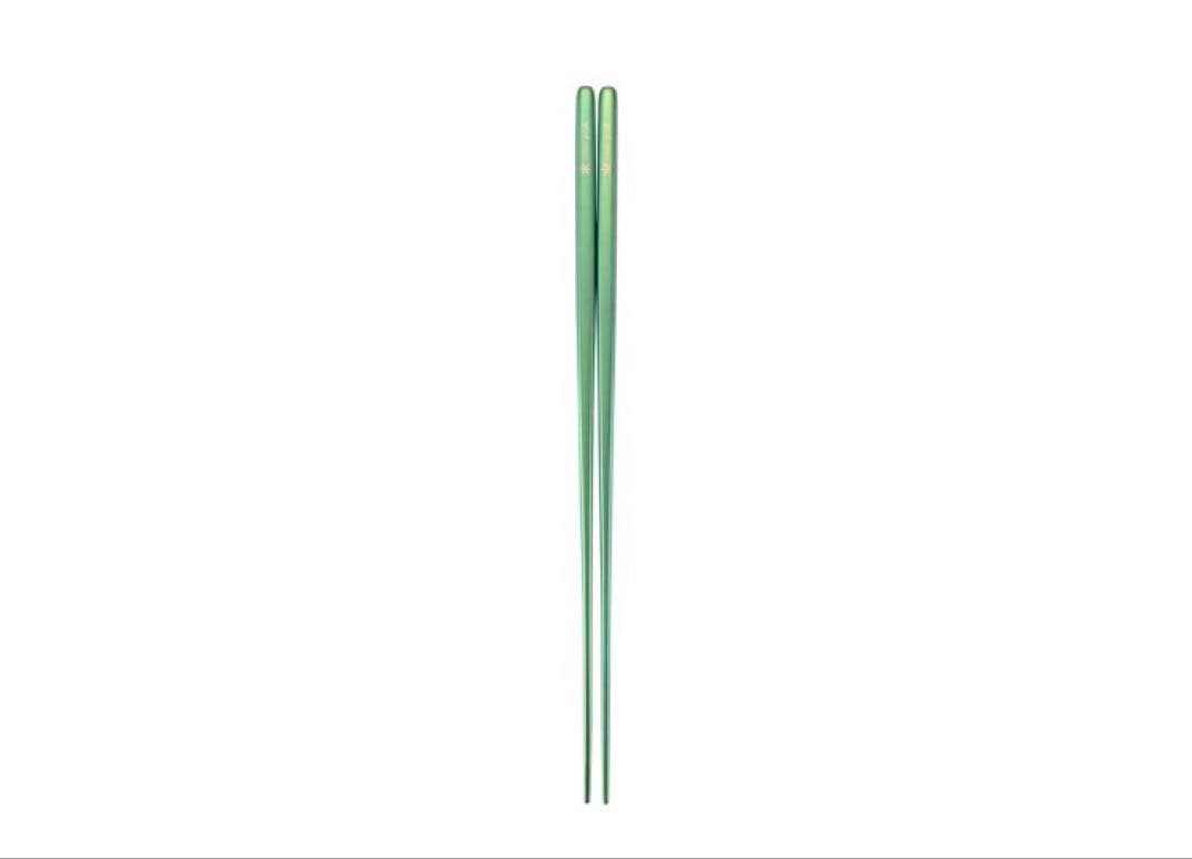 新品）スノーピーク/ 先細箸　チタン製の箸　グリーン1セット　パープル3セット
