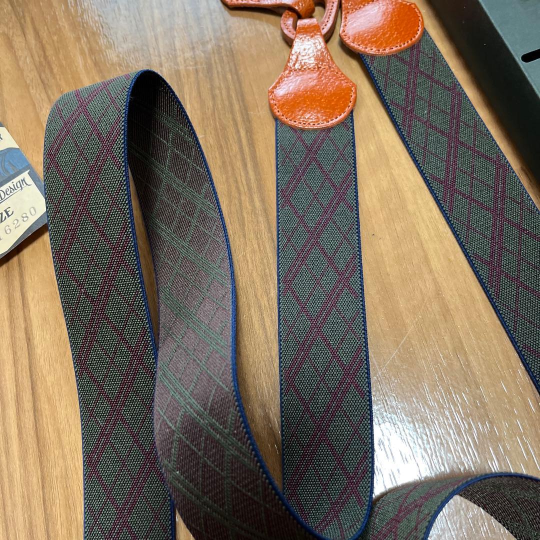Dapper's チェック柄サスペンダー極美品