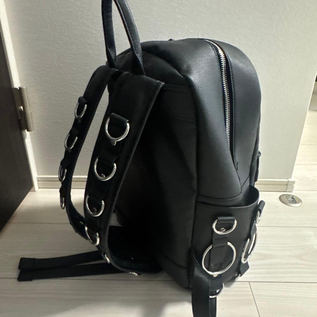 レフレム REFLEM リング付きPUレザーバックパック リュック