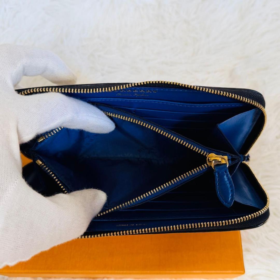 【希少品！】バーバリー 長財布 ラウンドファスナー クリーチャー パッチワーク