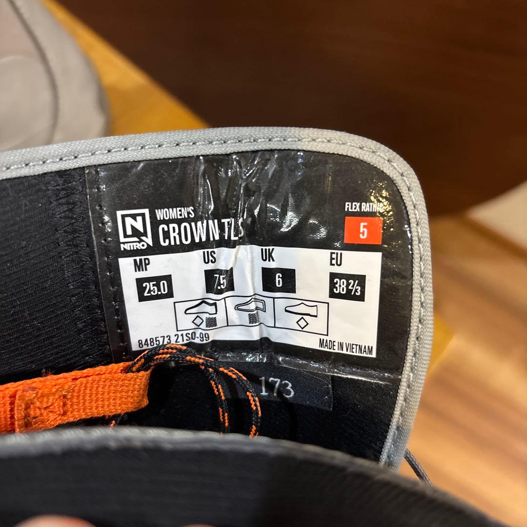Nitro CROWN TLS 女性用スノーボードブーツ 25.0cm