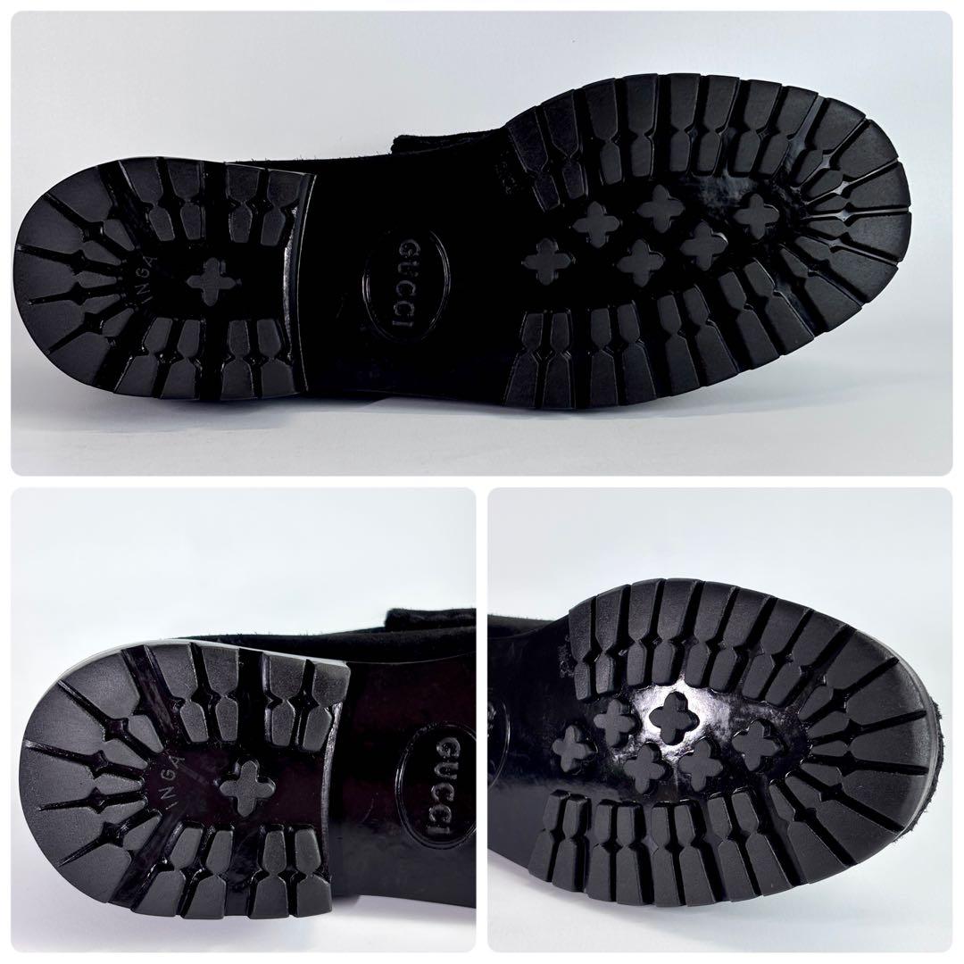 GUCCI グッチ ホースビット ローファー スエード コマンドソール 23.5