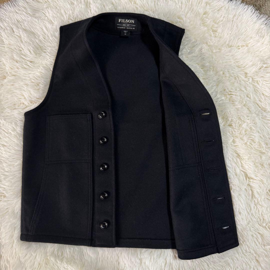 フィルソン ウールベスト アメリカ製 ダークネイビー マッキーノ XS USA