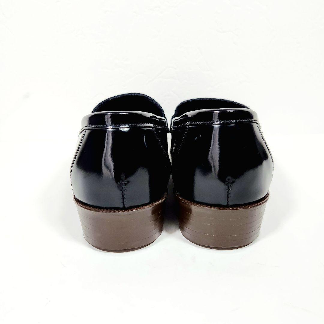 【新品未使用】ハルタ 231 タッセルローファー レザー 2E 黒 24.5