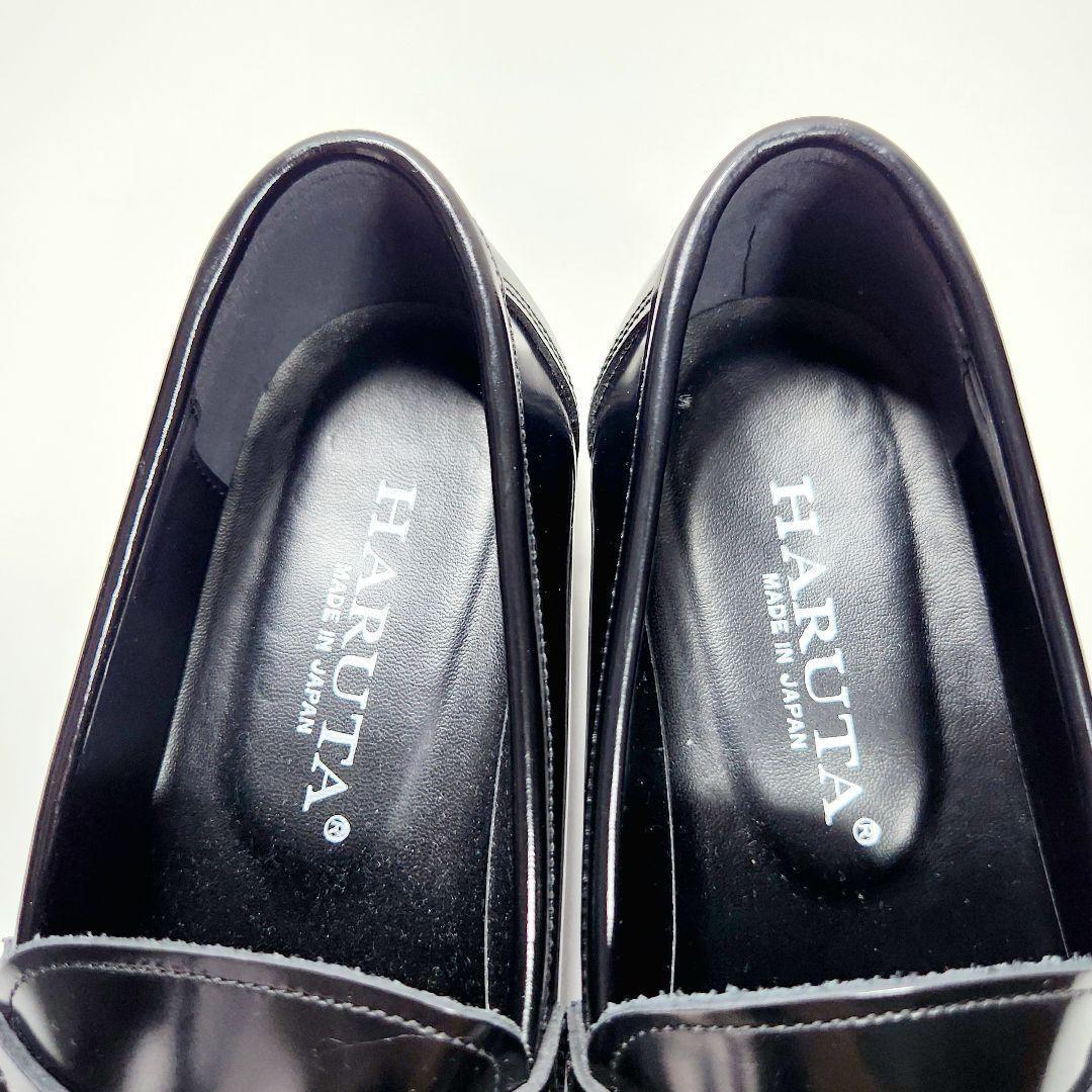 【新品未使用】ハルタ 231 タッセルローファー レザー 2E 黒 24.5