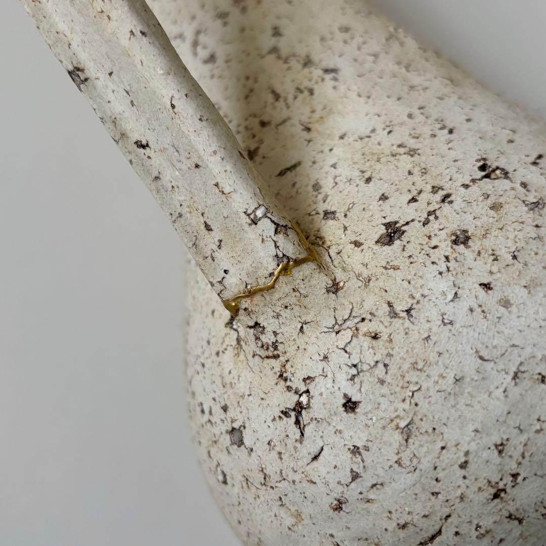 未使用品 内田京子 加彩 ピッチャー 花器 花瓶 フラワーベース 内田鋼一