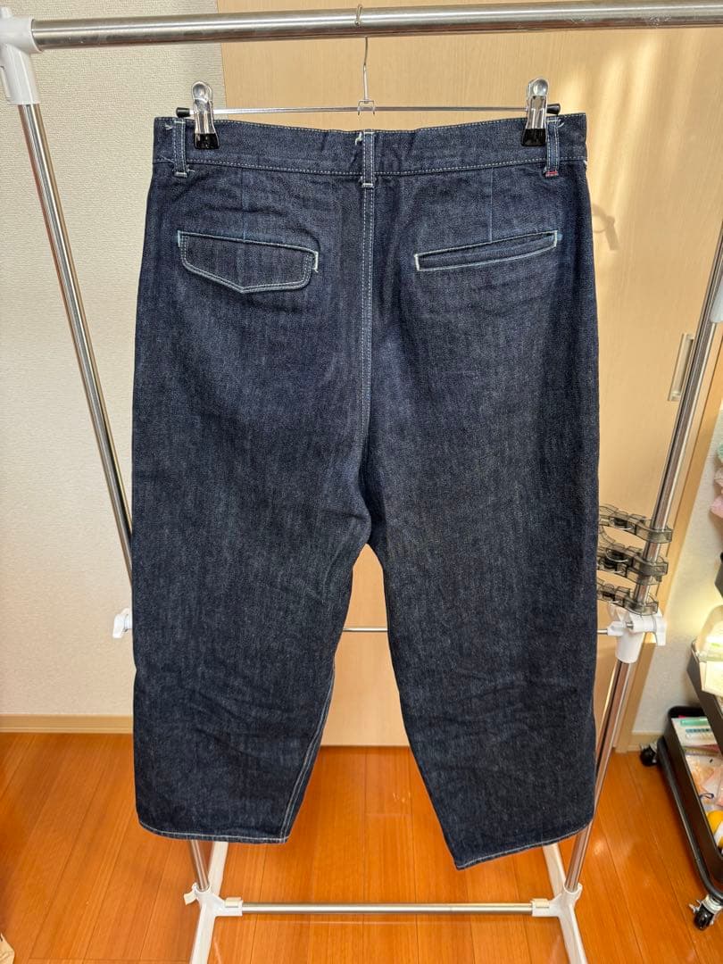 パンツ Graphpaper Selvage Denim Two Tuck Pants