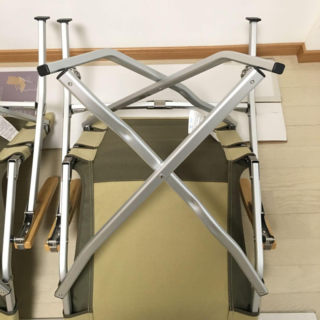 【室内利用のみ・ケース未使用】スノーピーク ローチェア30 カーキ 2脚セット