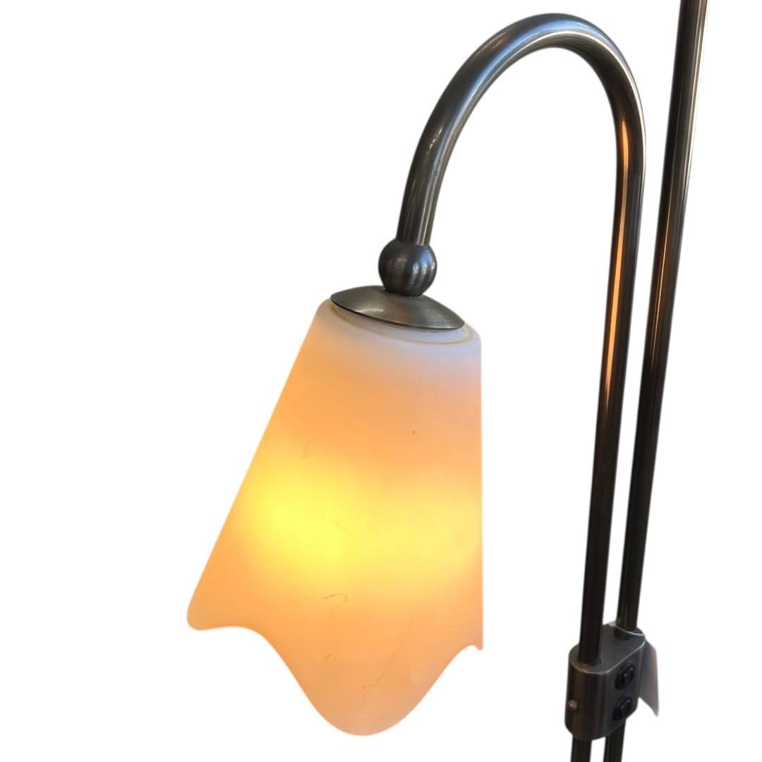 yamaqiwa ヤマギワ　フロアスタンド ホワイト　2灯式