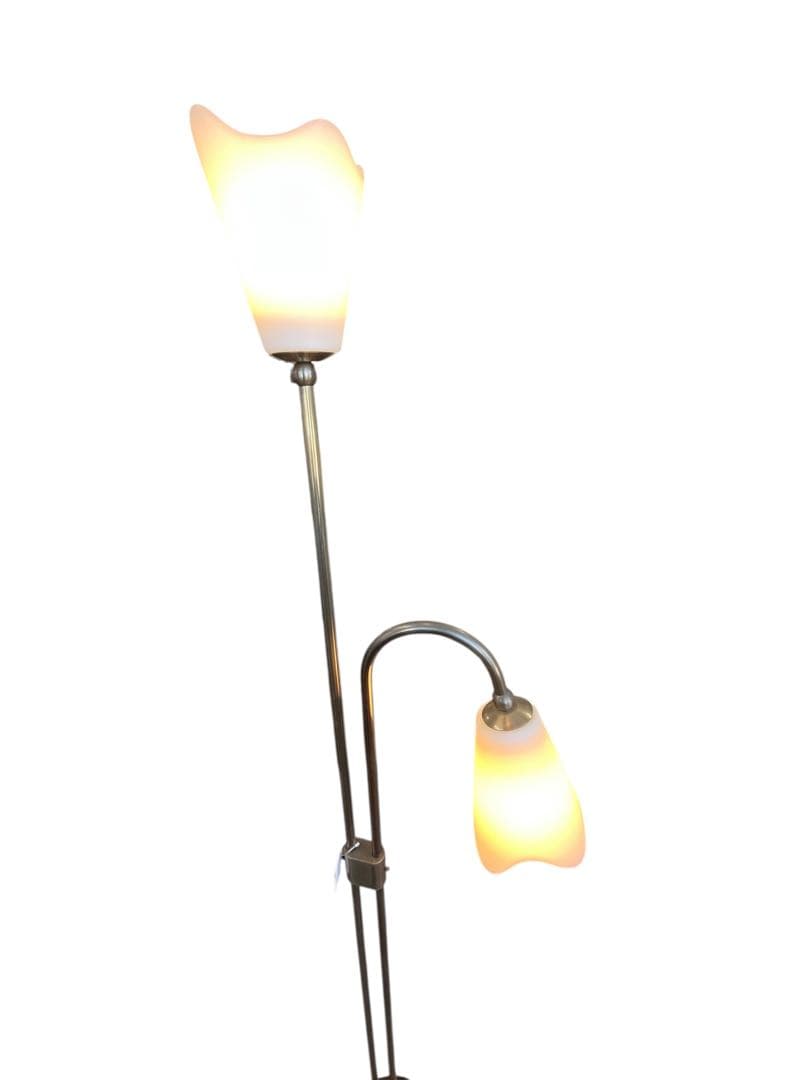 yamaqiwa ヤマギワ　フロアスタンド ホワイト　2灯式