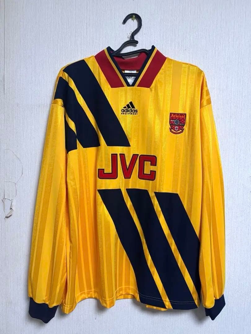 arsenal アーセナル　93-94 復刻ユニフォーム　adidas JVC