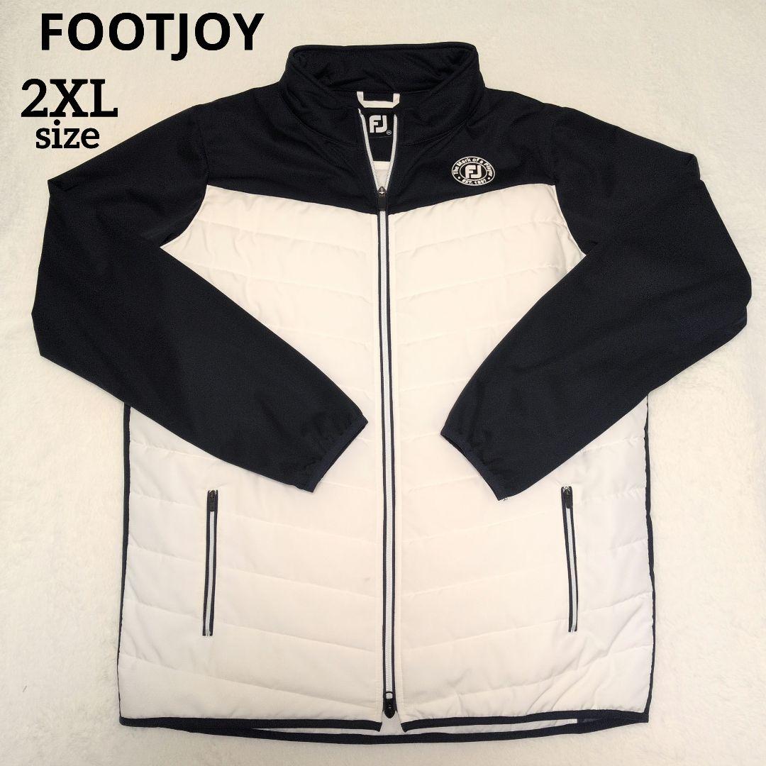 極美品♡フットジョイ 中綿ジャケット 2XL ネイビー×ホワイト - メルカリ