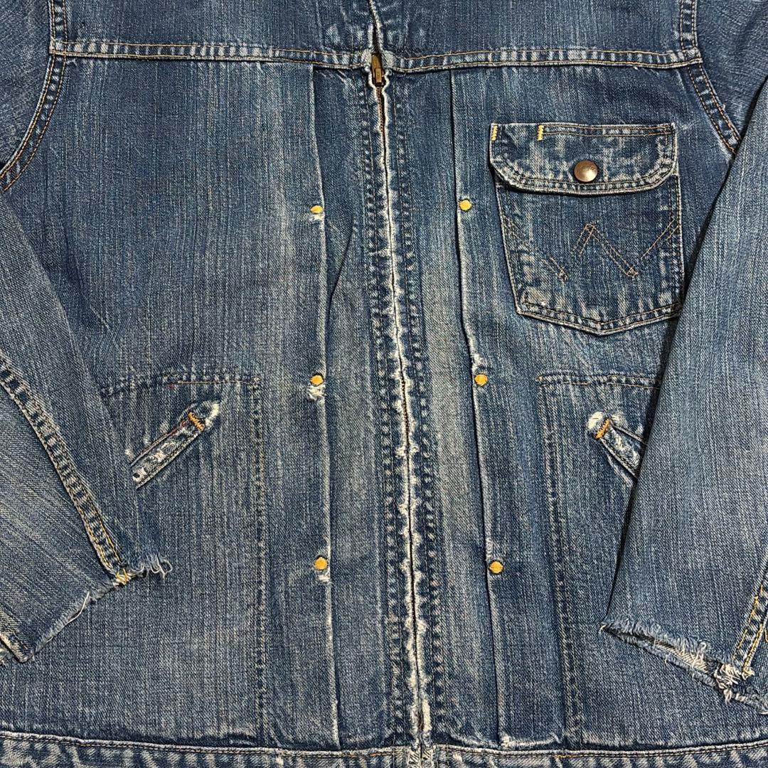 big size! 60s 11mjz wrangler 44相当　襤褸の美学