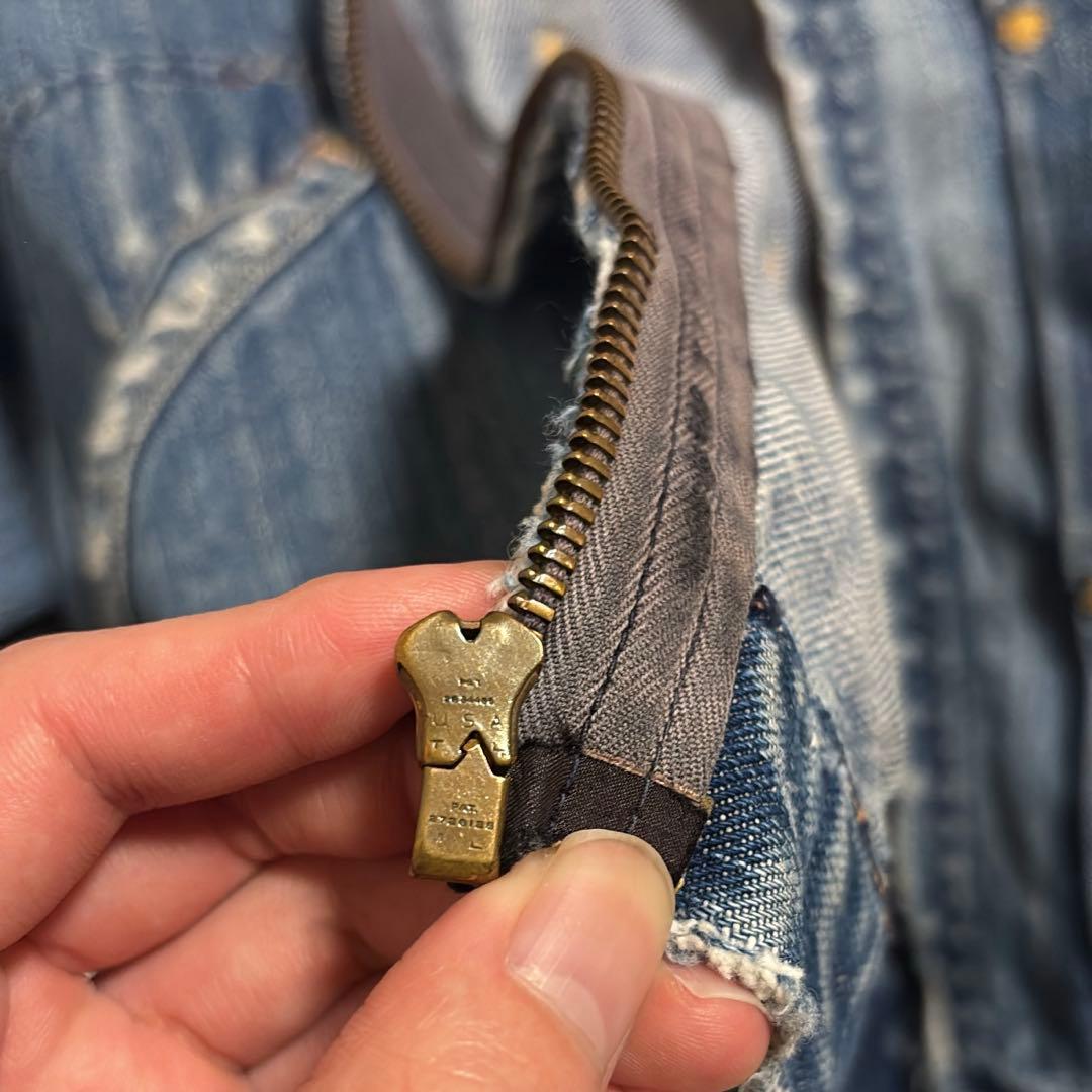 big size! 60s 11mjz wrangler 44相当　襤褸の美学