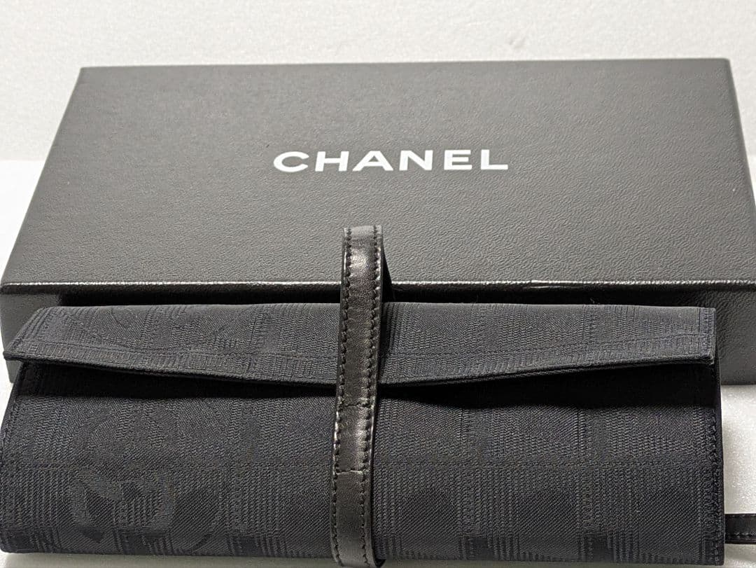 シャネル CHANEL アクセサリーケース ニュートラベルライン ナイロン 黒