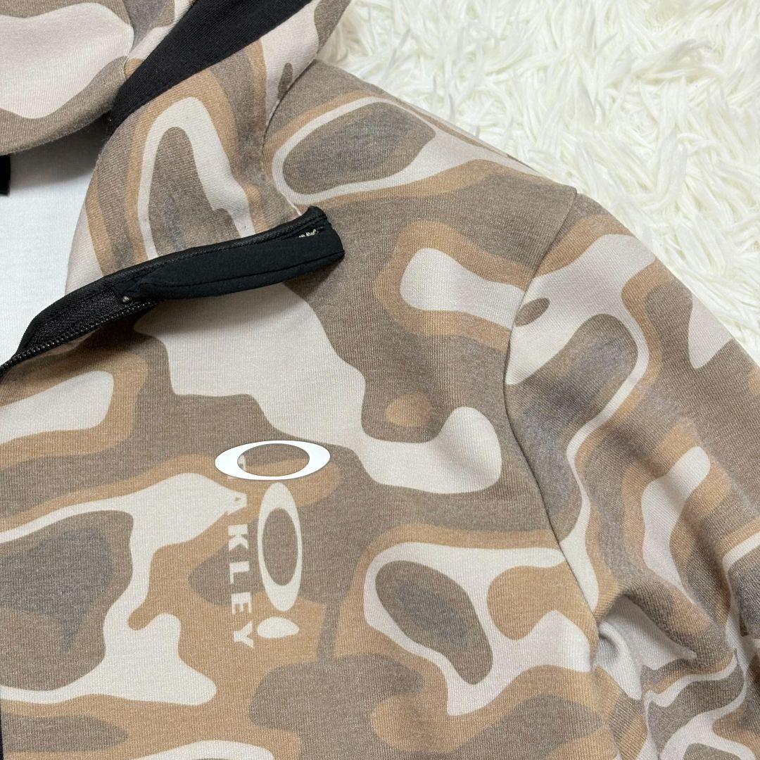 美品✨ オークリー 迷彩柄 スウェットパーカー セットアップ 上下 デカロゴ