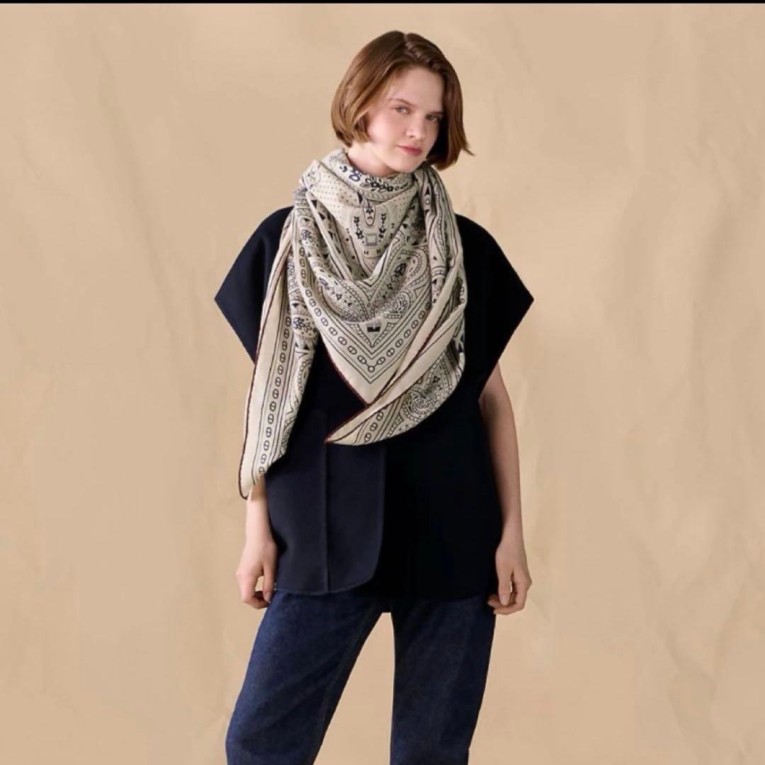 最終値下げ　新品 エルメス　HERMES バンダナ カシシル シュヴァル