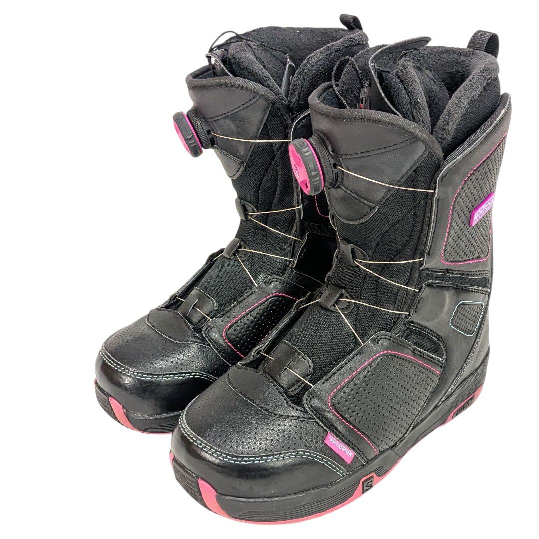 SALOMON PEARL スノーボードブーツ 24cm ブラック ピンク