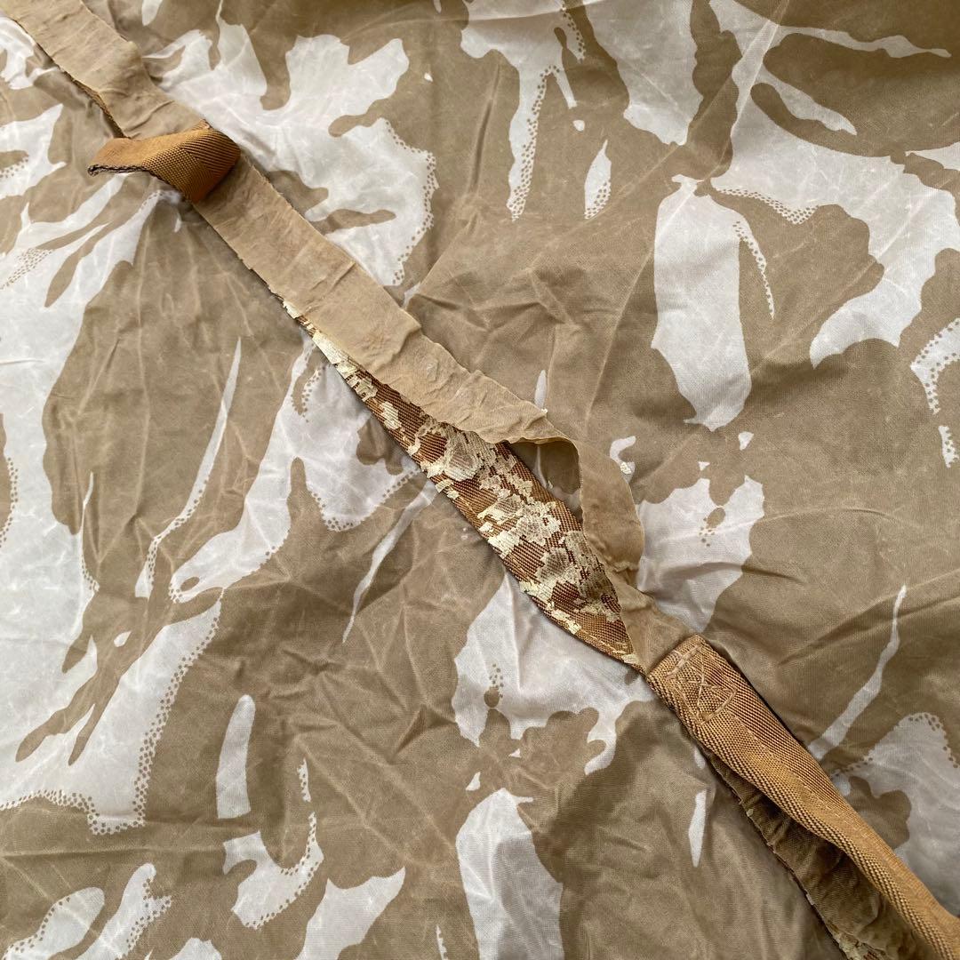 イギリス軍　バシャタープ　シェルターシート　グランドシート　デザートカモ　正規品