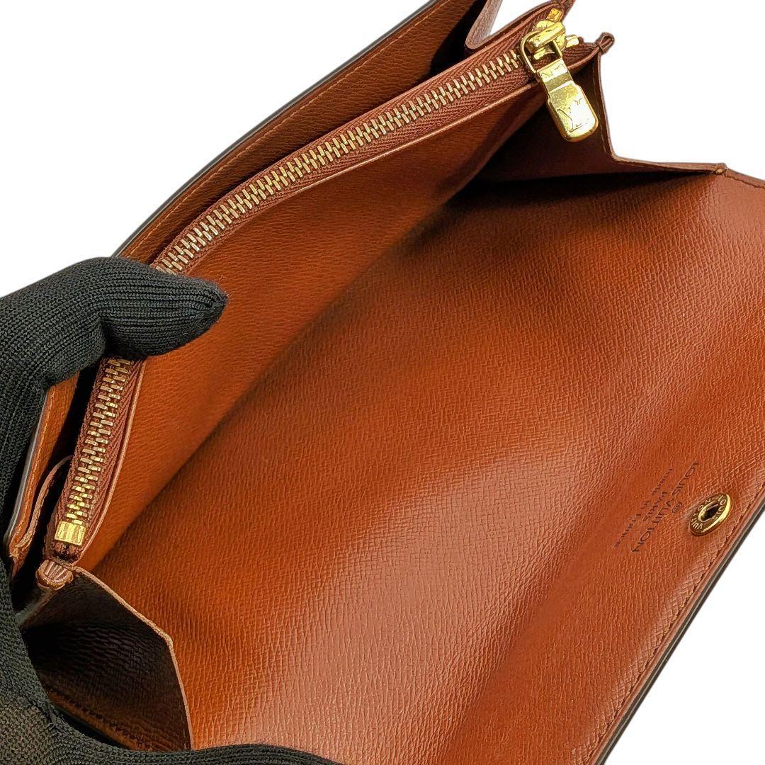 外観美 ルイヴィトン モノグラム ポシェット ポルトモネ クレディ 953