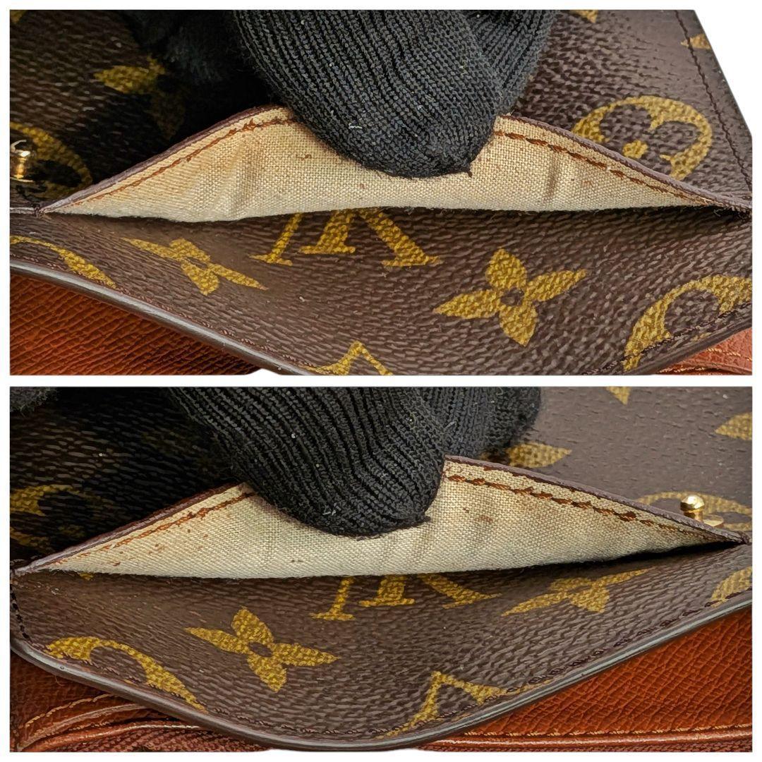 外観美 ルイヴィトン モノグラム ポシェット ポルトモネ クレディ 953