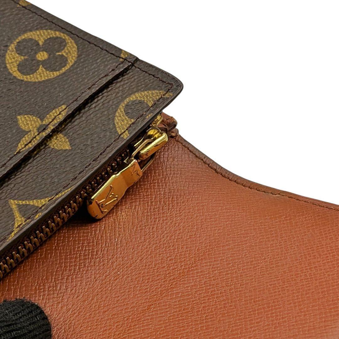 外観美 ルイヴィトン モノグラム ポシェット ポルトモネ クレディ 953