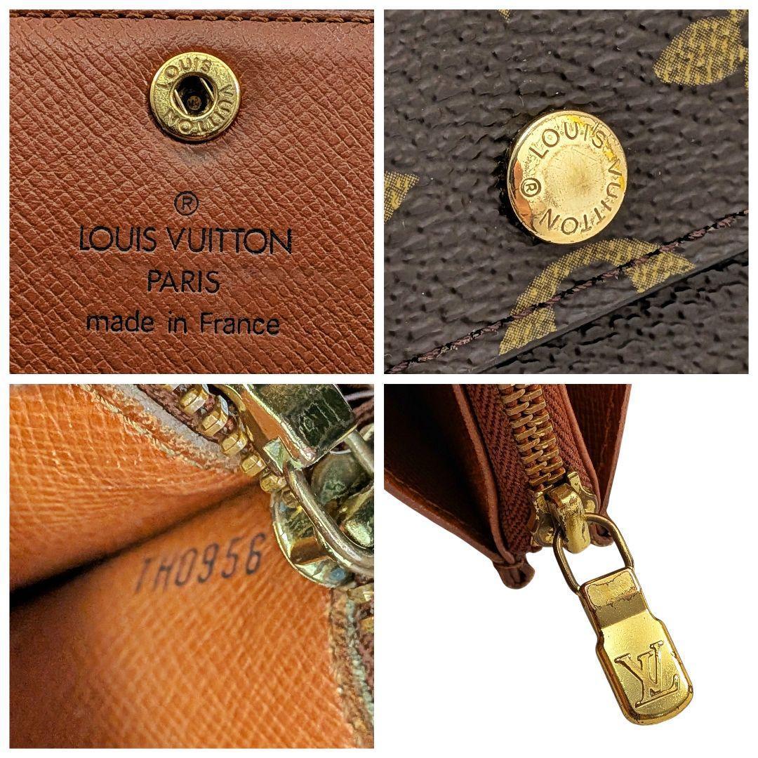 外観美 ルイヴィトン モノグラム ポシェット ポルトモネ クレディ 953