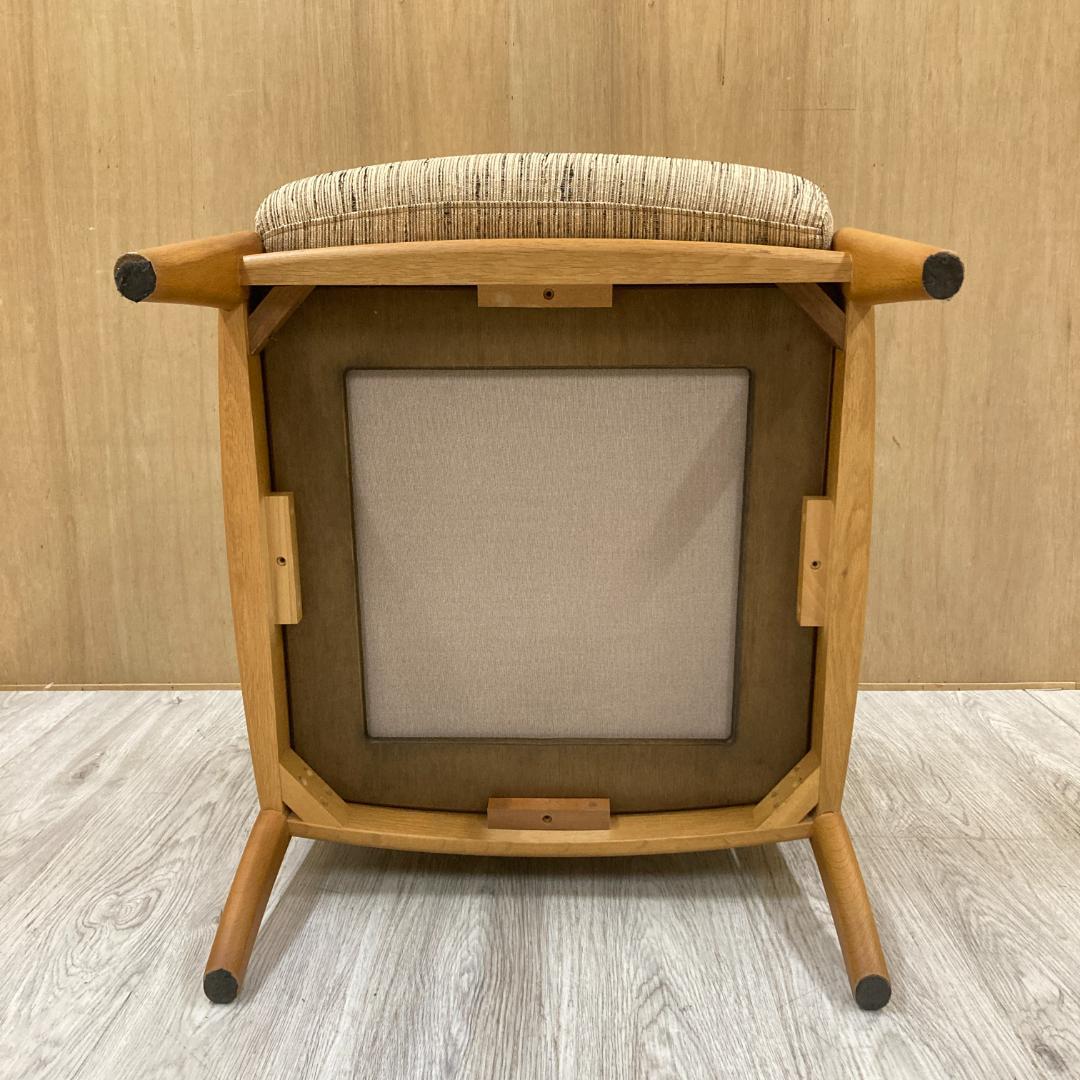 【飛騨産業 】キツツキ クレセント アームチェア 1人掛けソファ シングル　A