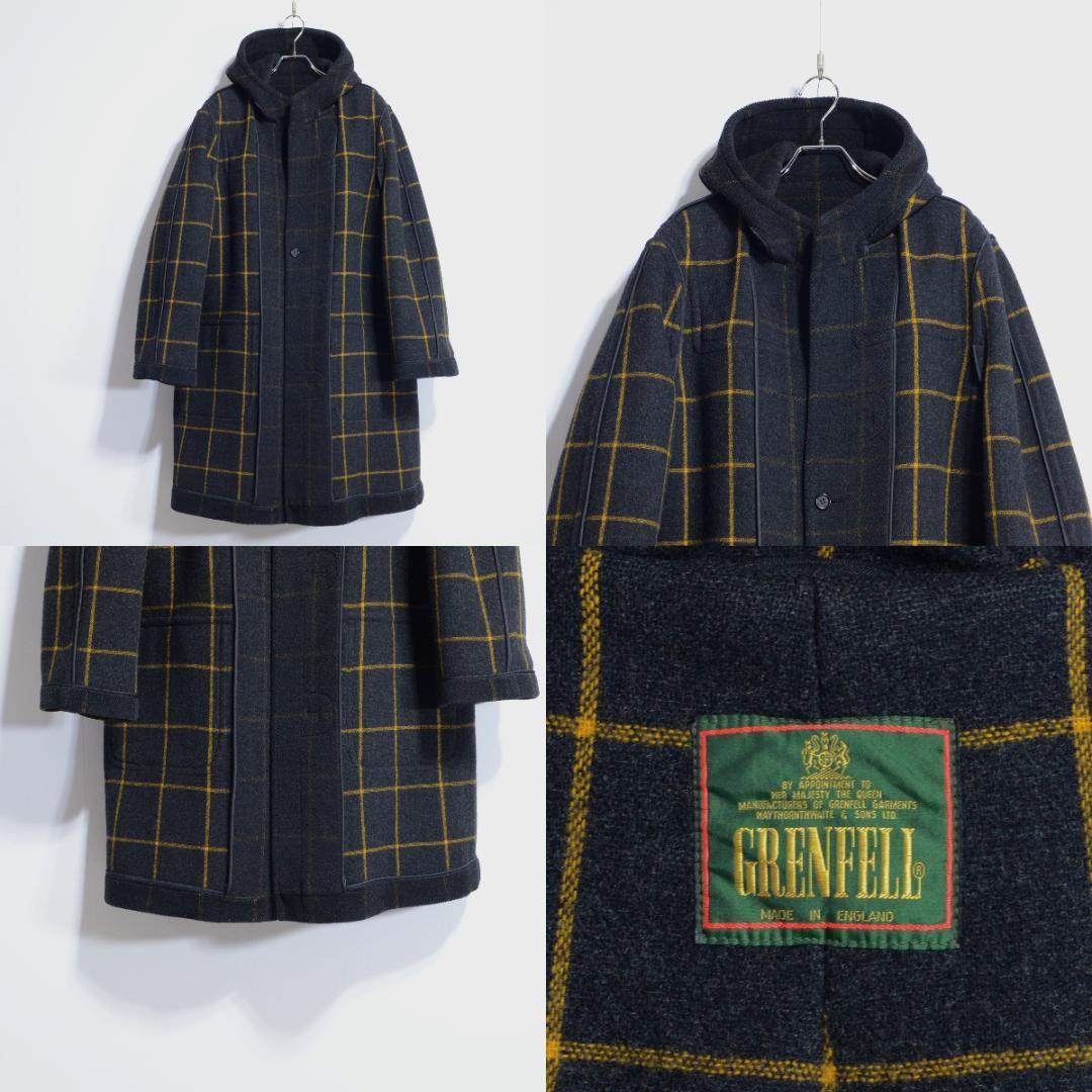 超極上品 グレンフェル ダッフル ムーアブルック グレー×オレンジ